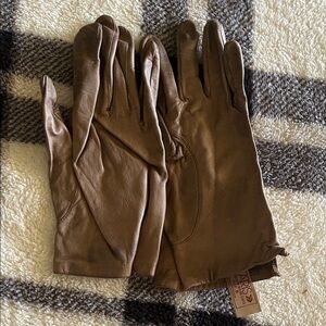 Brown Leather Gloves
